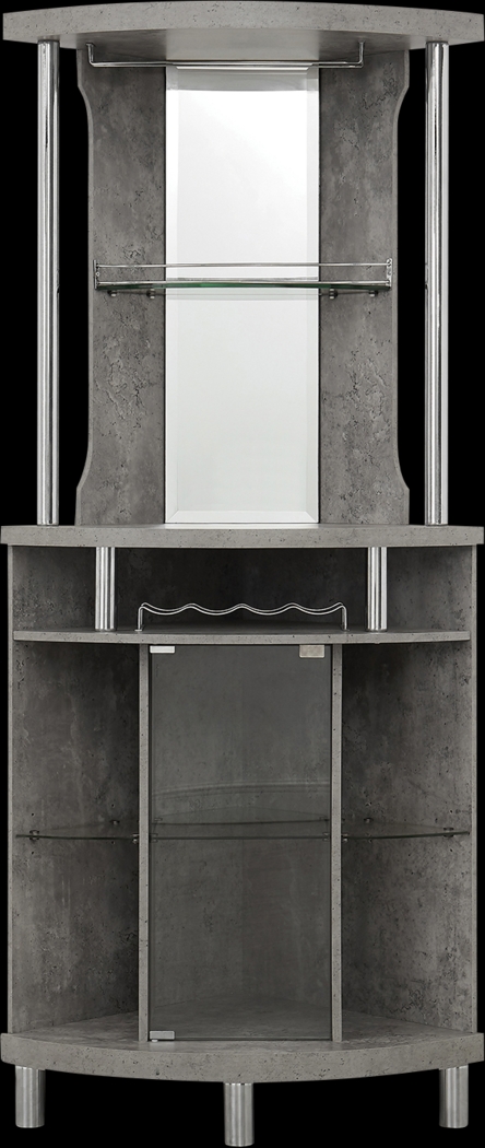 Kasson Gray Bar Cabinet - Thumbnail - Image 2