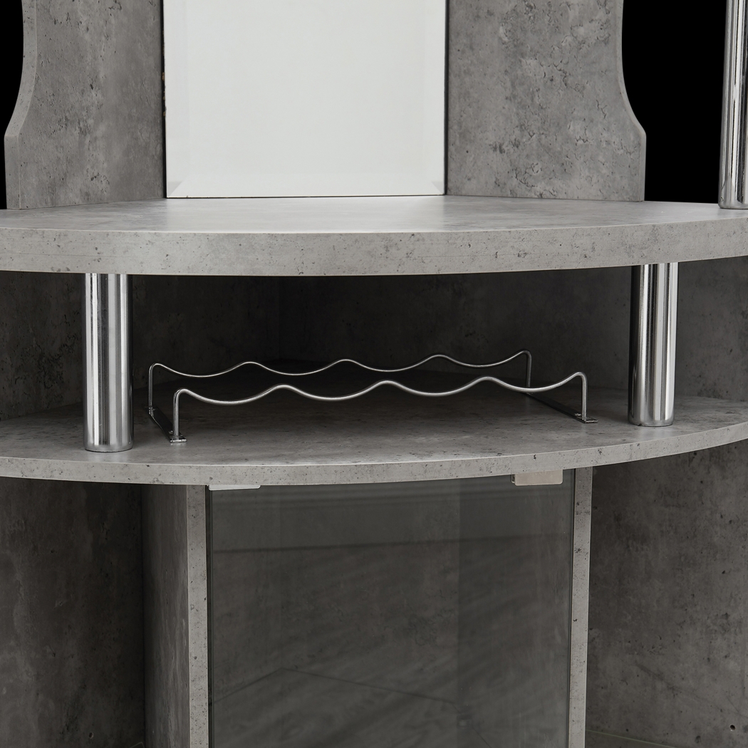 Kasson Gray Bar Cabinet - Thumbnail - Image 5