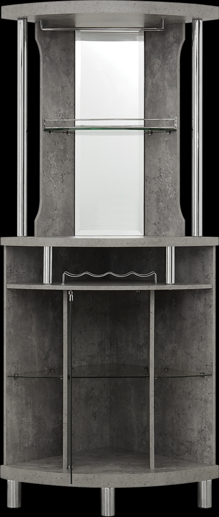 Kasson Gray Bar Cabinet - Thumbnail - Image 1