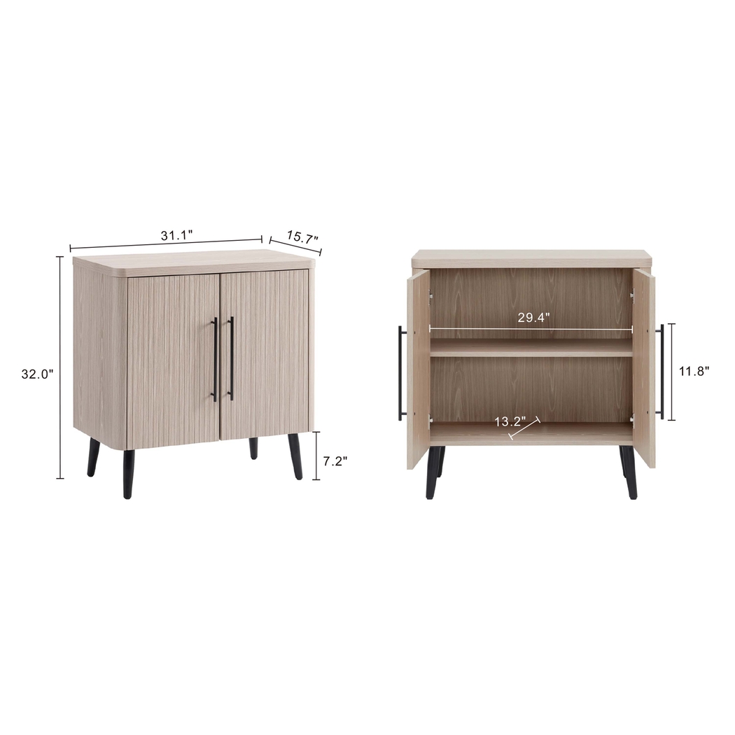 Kassy Beige Accent Cabinet - Thumbnail - Image 10