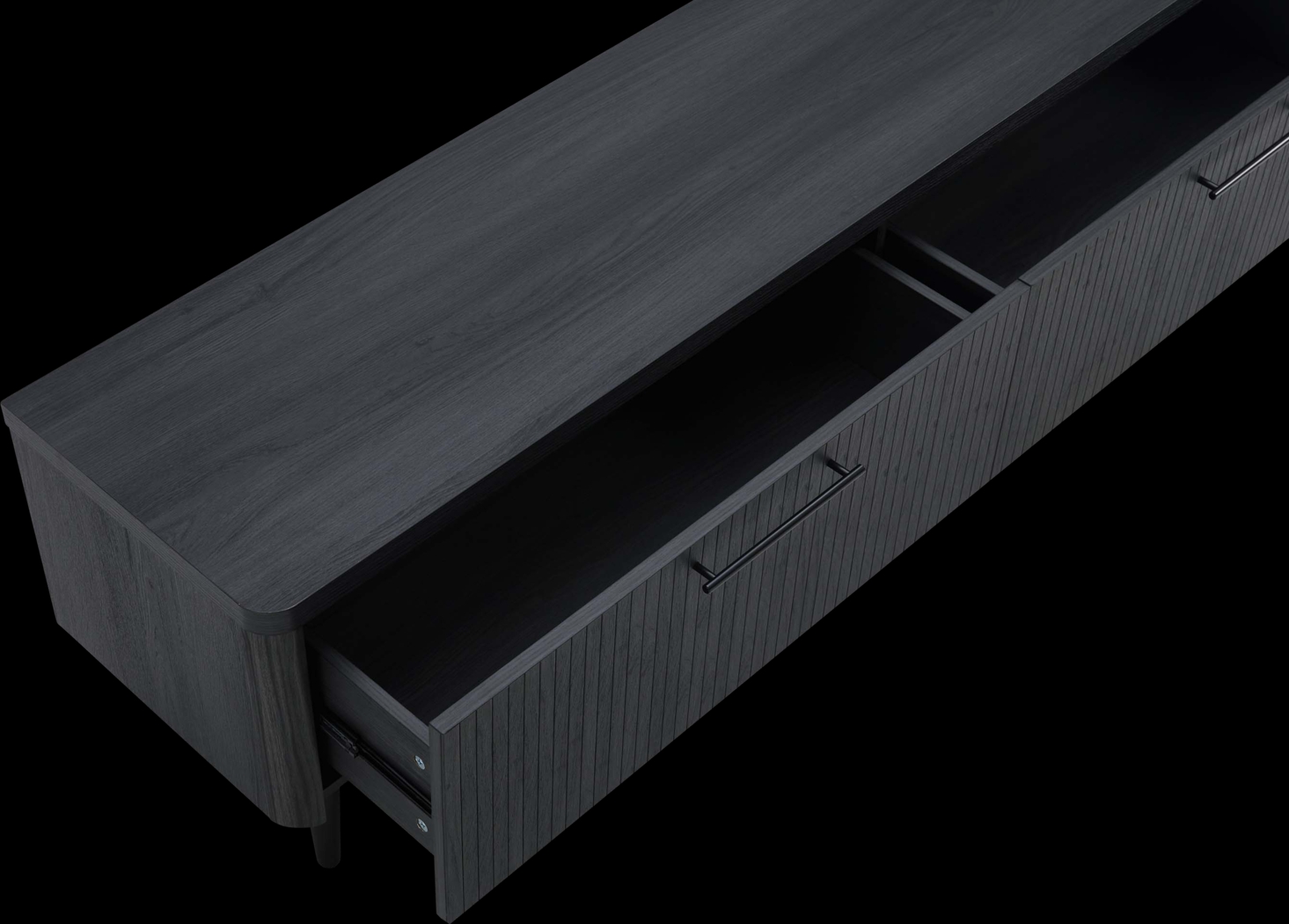 Kassy Charcoal 69 in. Console - Thumbnail - Image 4