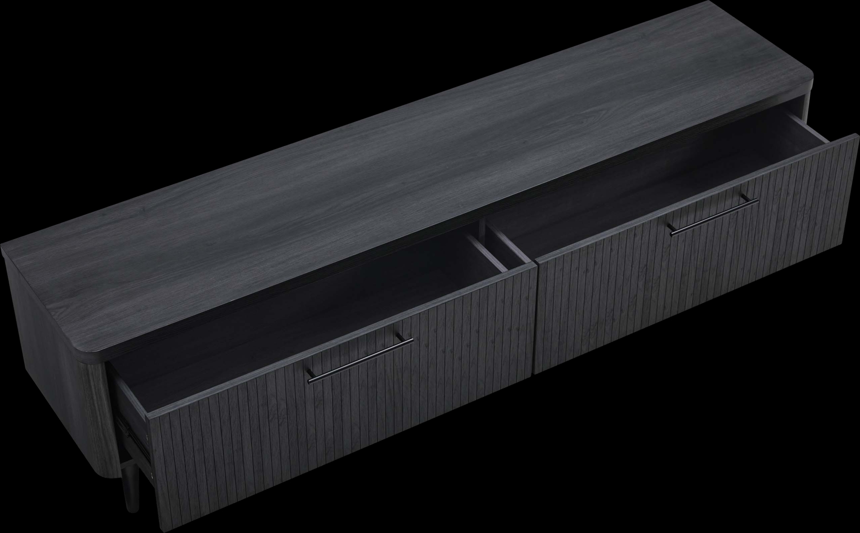 Kassy Charcoal 69 in. Console - Thumbnail - Image 5