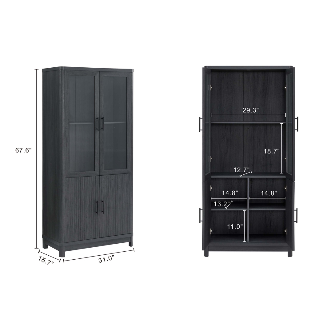 Kassy Charcoal Bookcase - Thumbnail - Image 11
