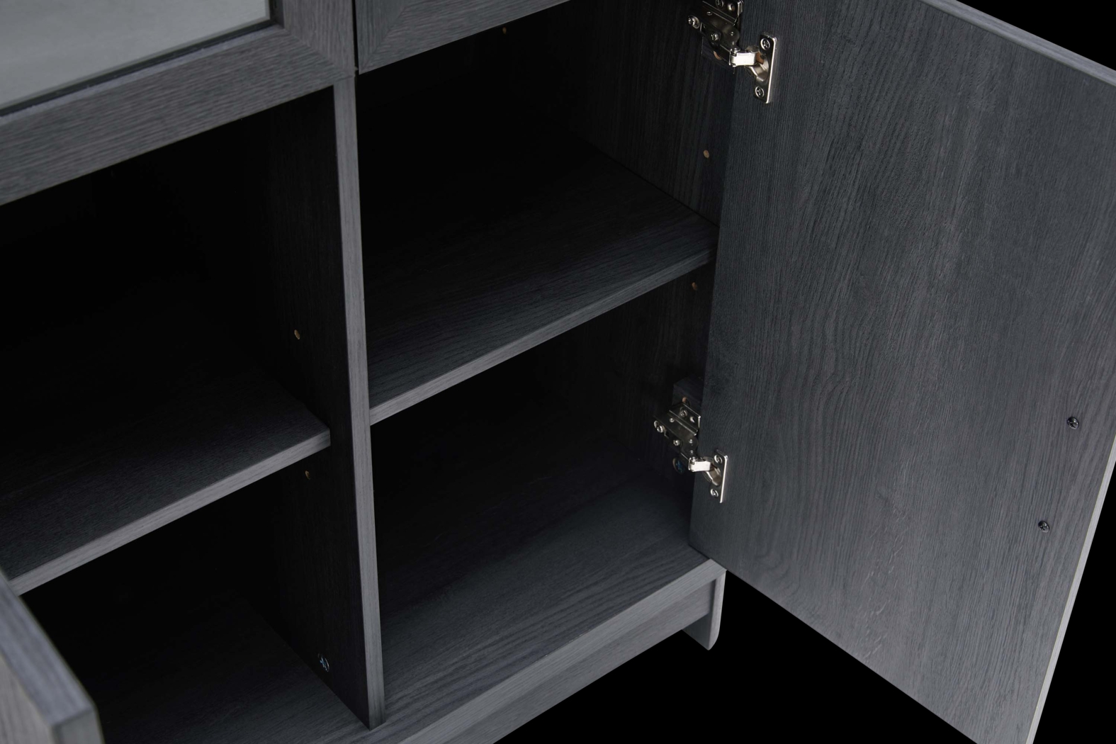 Kassy Charcoal Bookcase - Thumbnail - Image 4