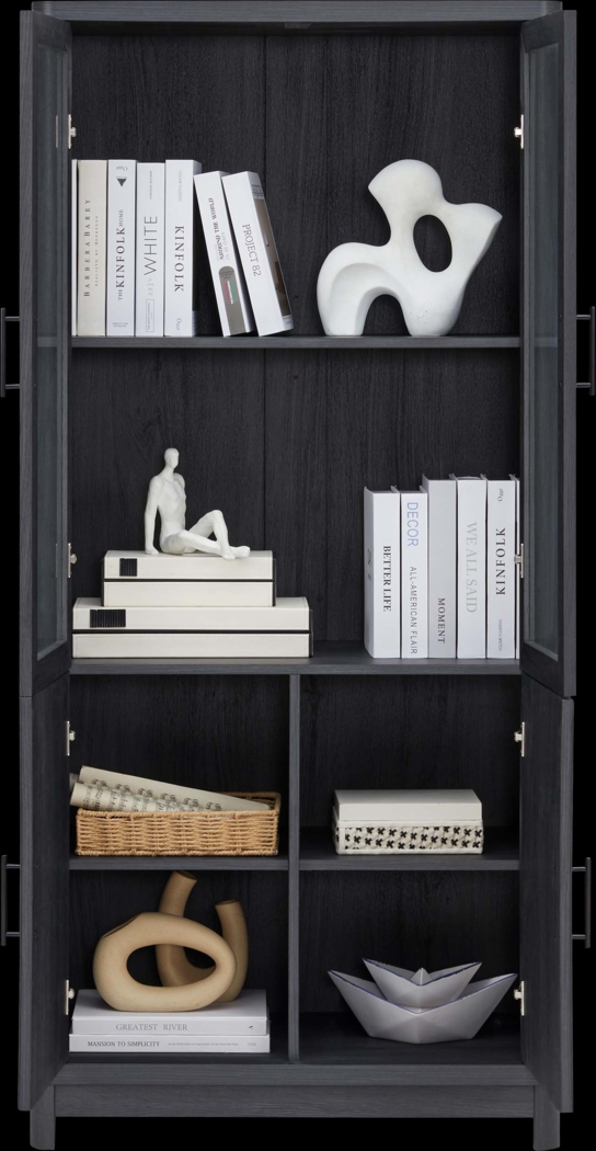 Kassy Charcoal Bookcase - Thumbnail - Image 9