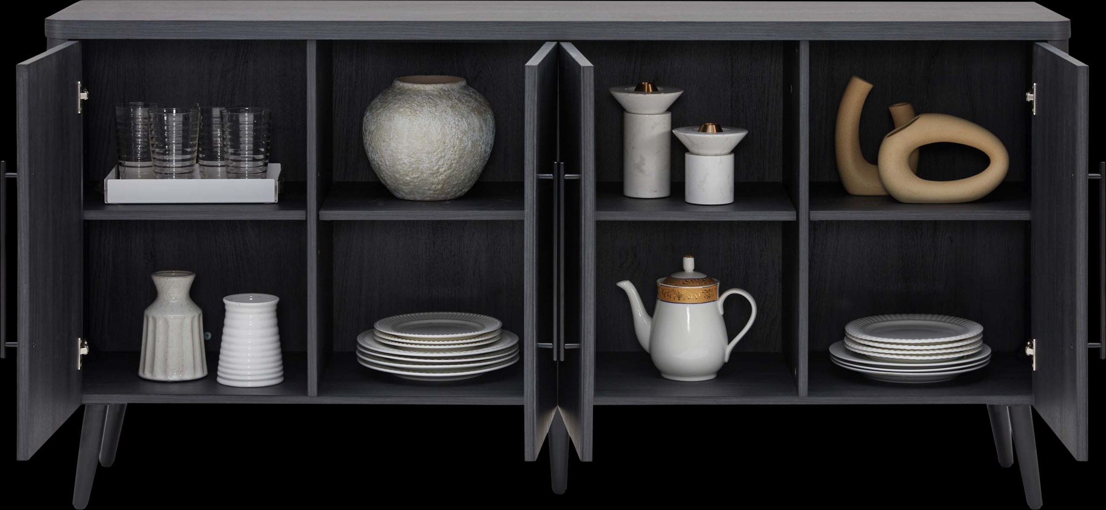 Kassy Charcoal Sideboard - Thumbnail - Image 8