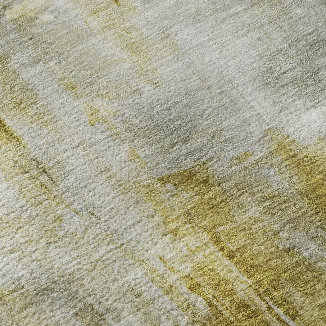 Kasti Gold 5' x 8' Machine Washable Rug - Thumbnail - Image 3