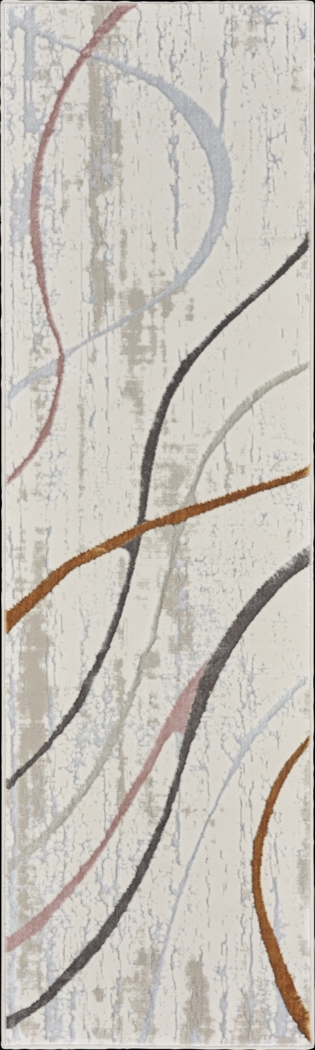 Kasula Ivory/Multi 2'3 x 7'6 Runner Rug - Thumbnail - Image 1