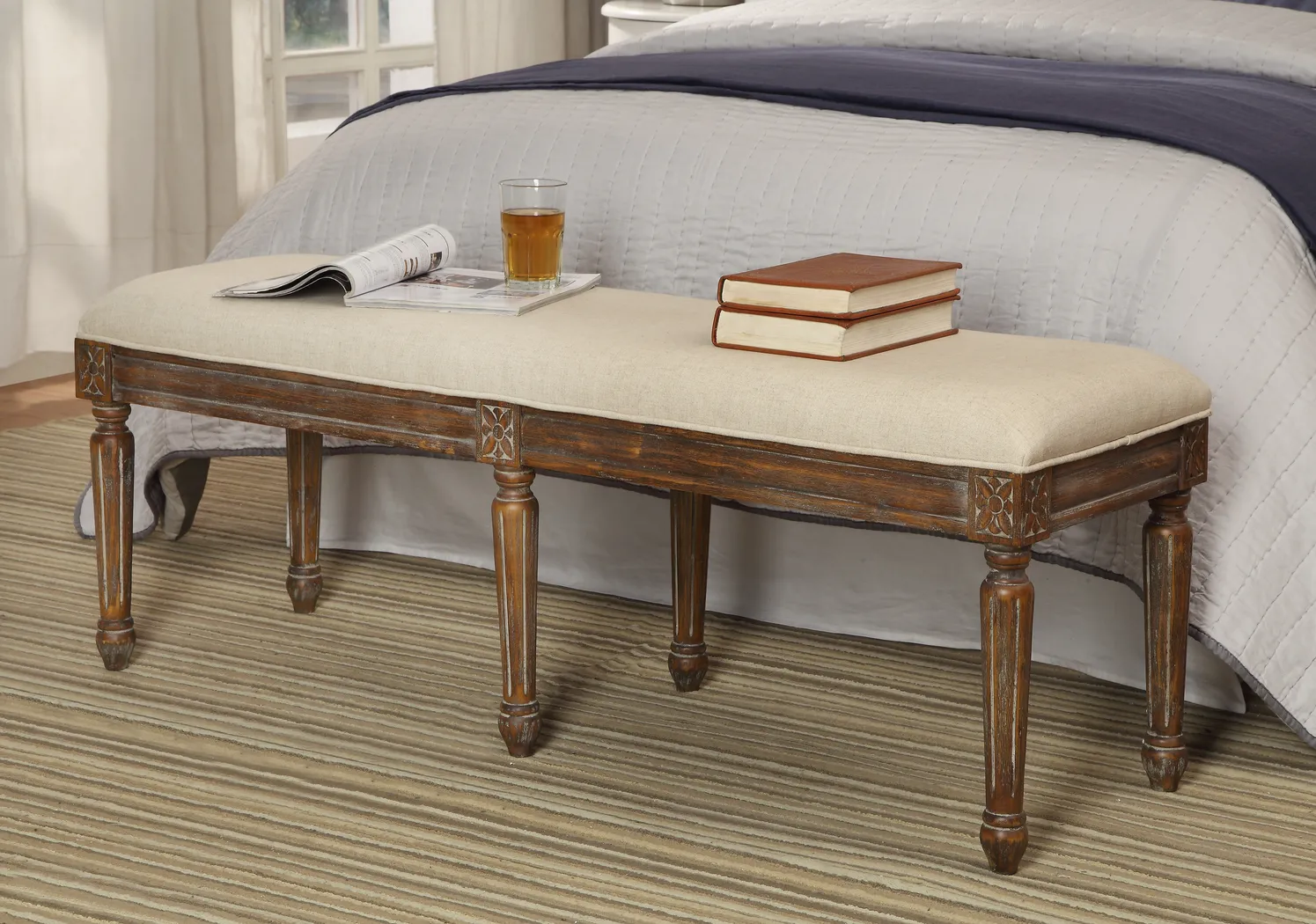 Katana Brown Accent Bench - Thumbnail - Image 2