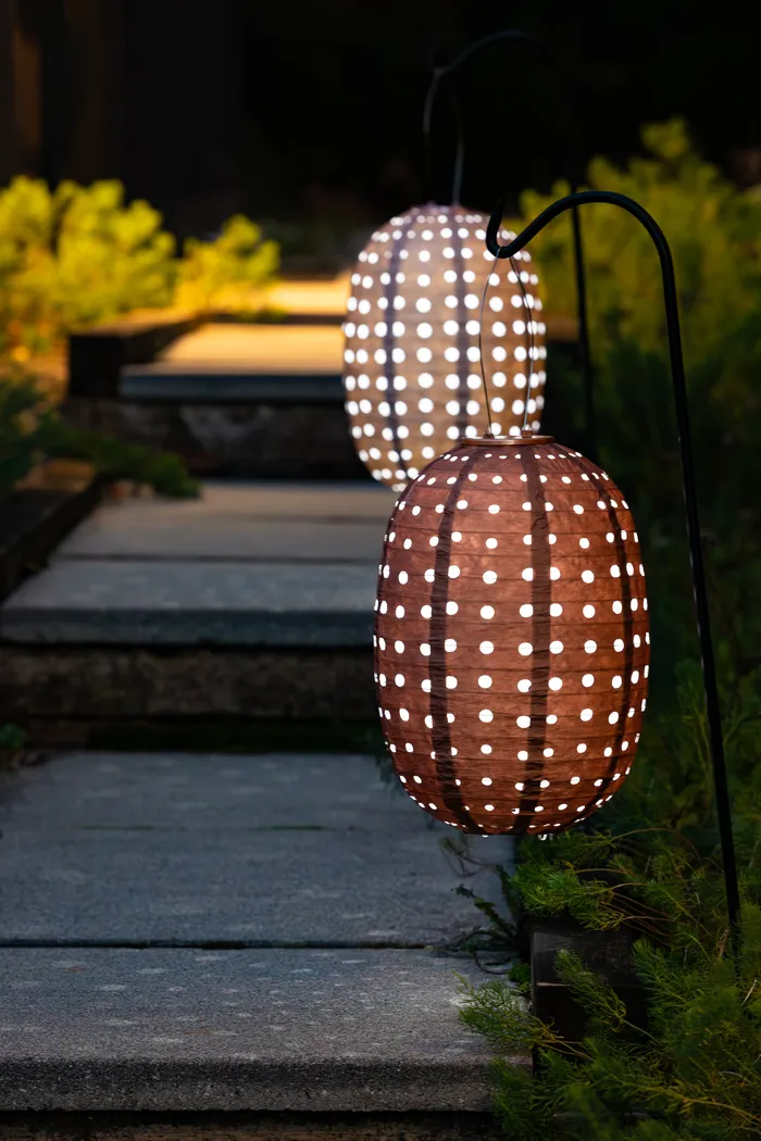 Katanda Brown Outdoor Solar Lantern - Thumbnail - Image 3