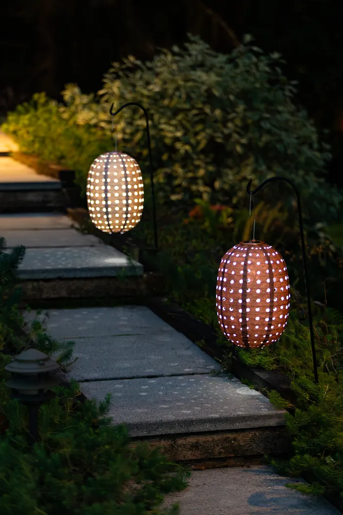 Katanda Brown Outdoor Solar Lantern - Thumbnail - Image 4