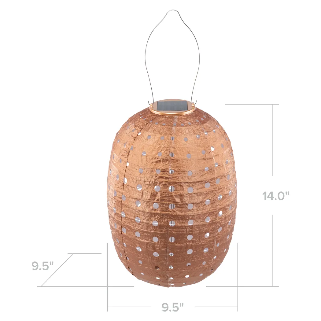 Katanda Brown Outdoor Solar Lantern - Thumbnail - Image 8