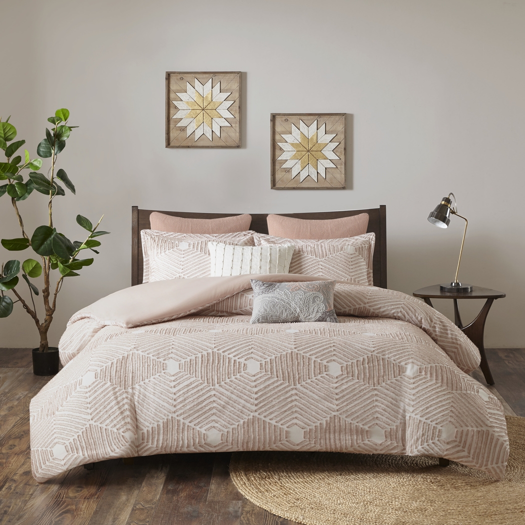 Katara Blush 3 Pc King Comforter Set - Thumbnail - Image 1