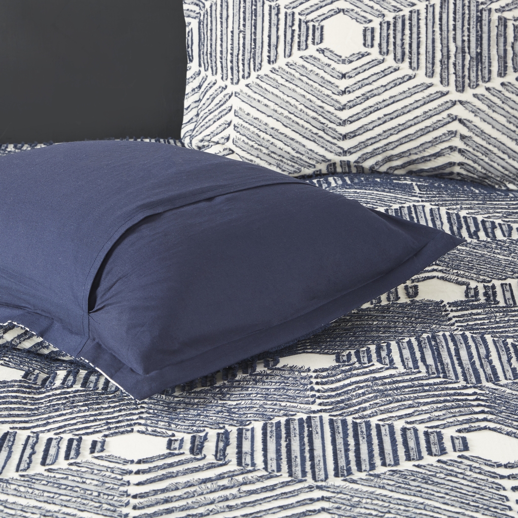 Katara Navy 3 Pc King Comforter Set - Thumbnail - Image 6