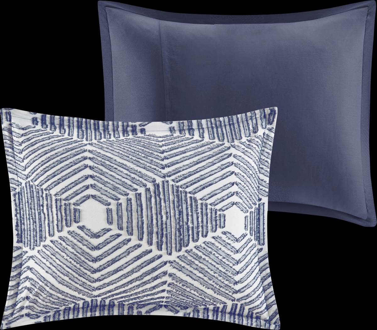 Katara Navy 3 Pc Queen Comforter Set - Thumbnail - Image 4