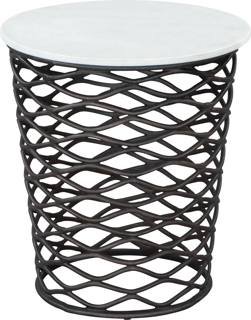 Katchemak White End Table - Thumbnail - Image 3