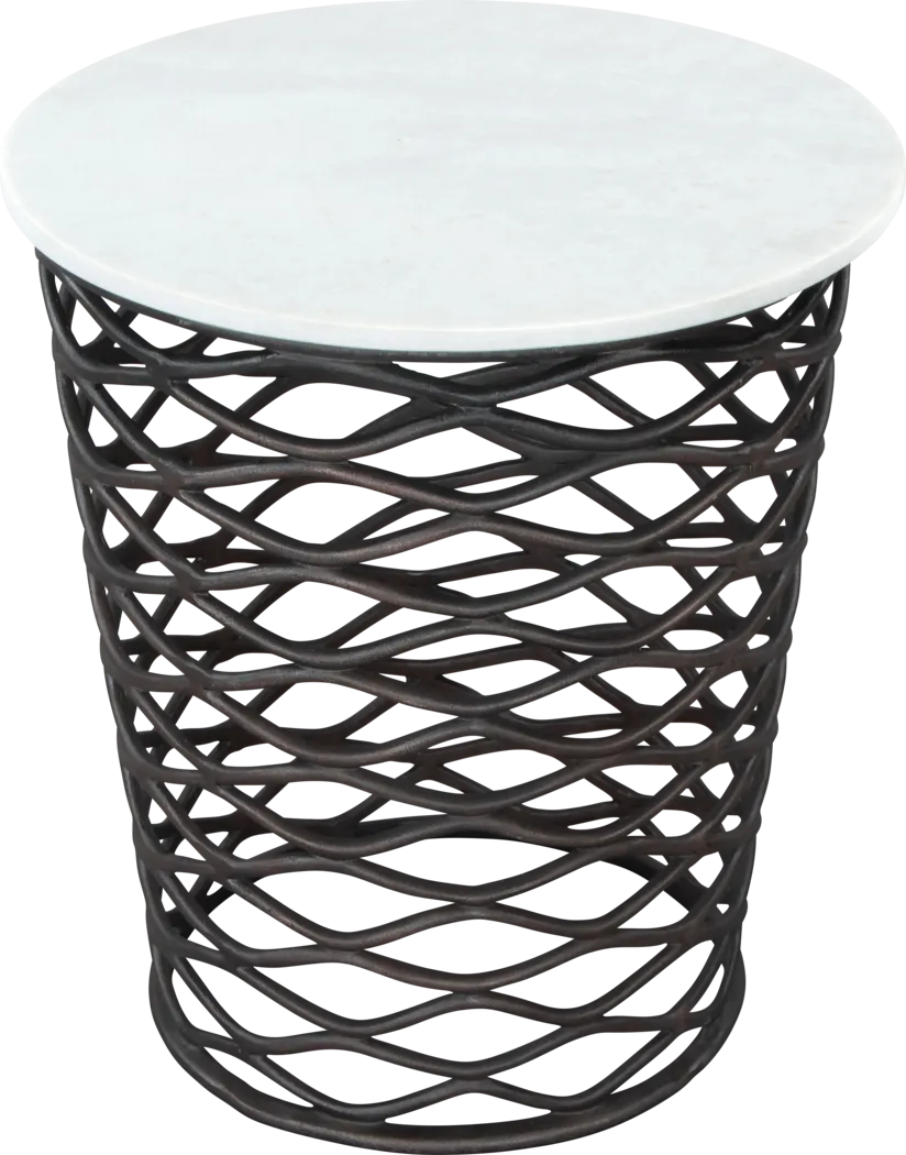 Katchemak White End Table - Thumbnail - Image 4