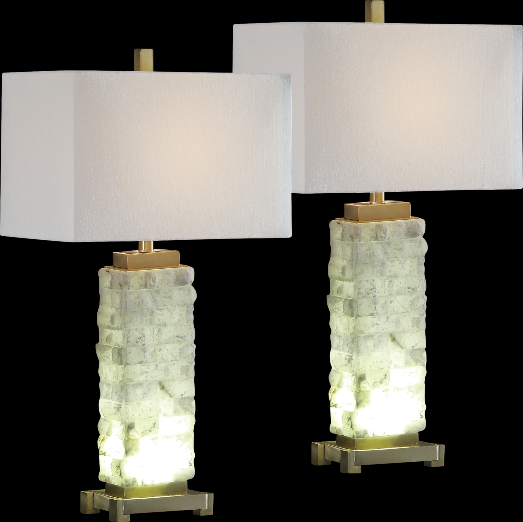 Katesmill White Lamp, Set of 2 - Thumbnail - Image 1