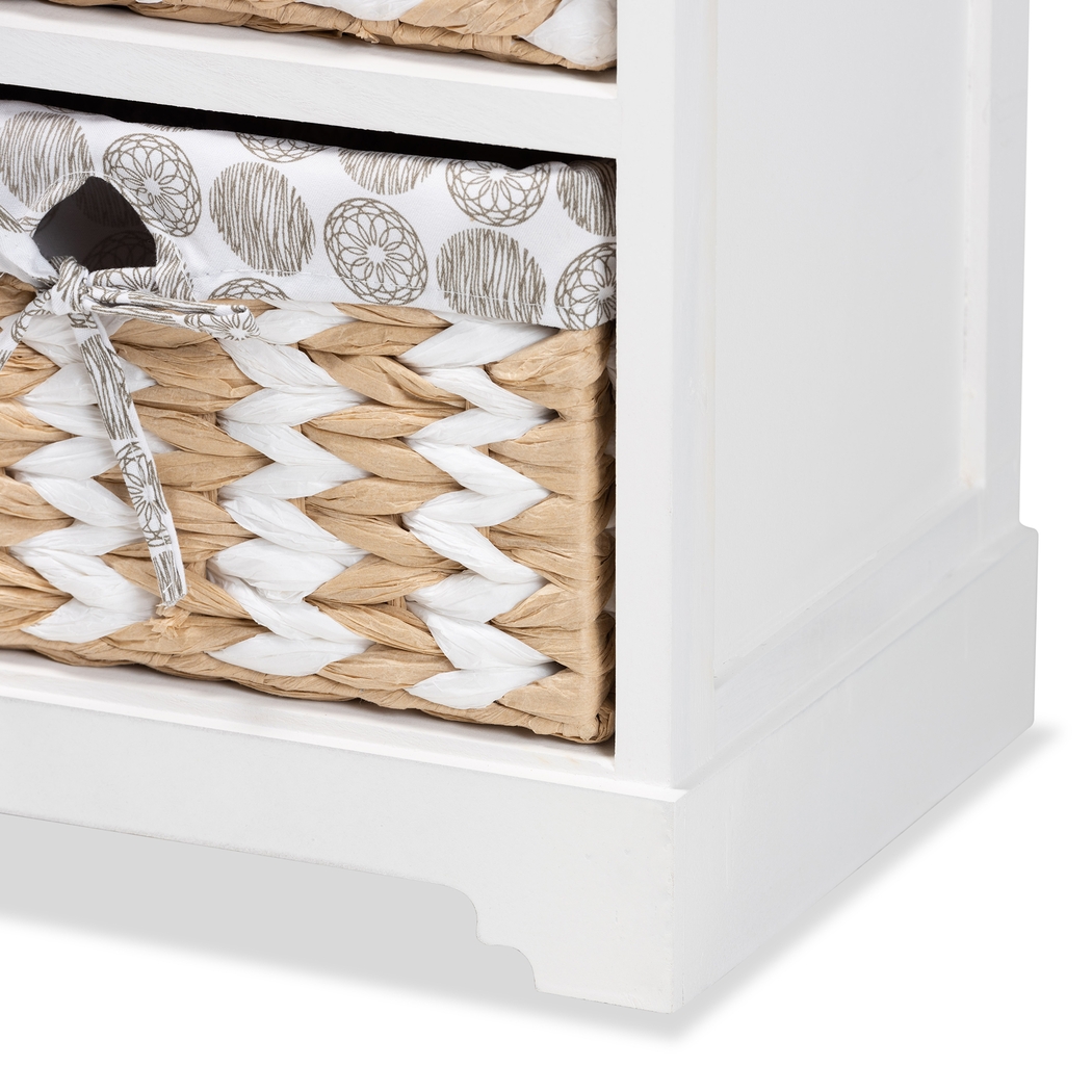 Kathimae White Storage Cabinet - Thumbnail - Image 4