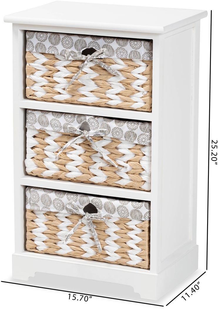 Kathimae White Storage Cabinet - Thumbnail - Image 9