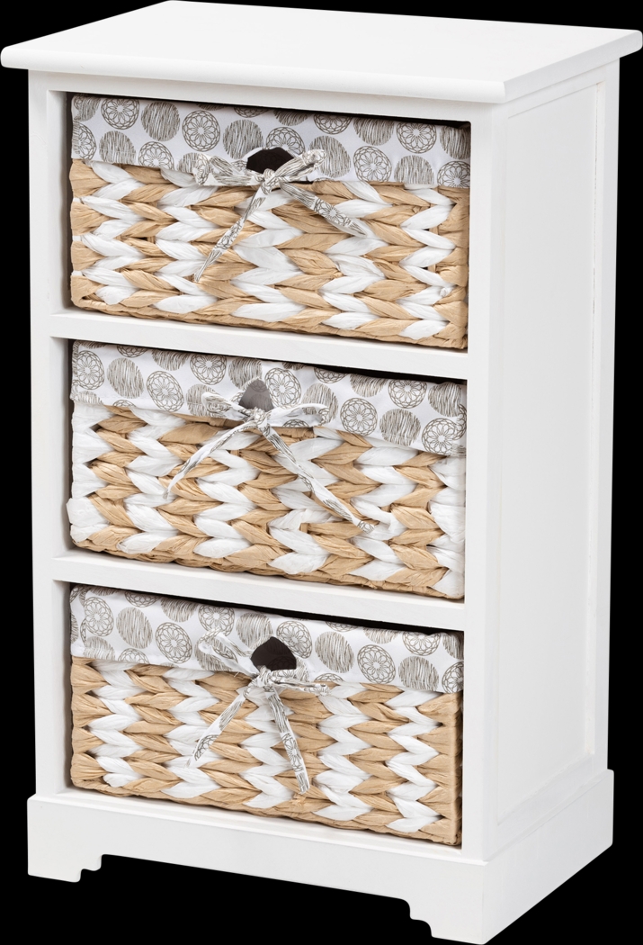 Kathimae White Storage Cabinet - Thumbnail - Image 1