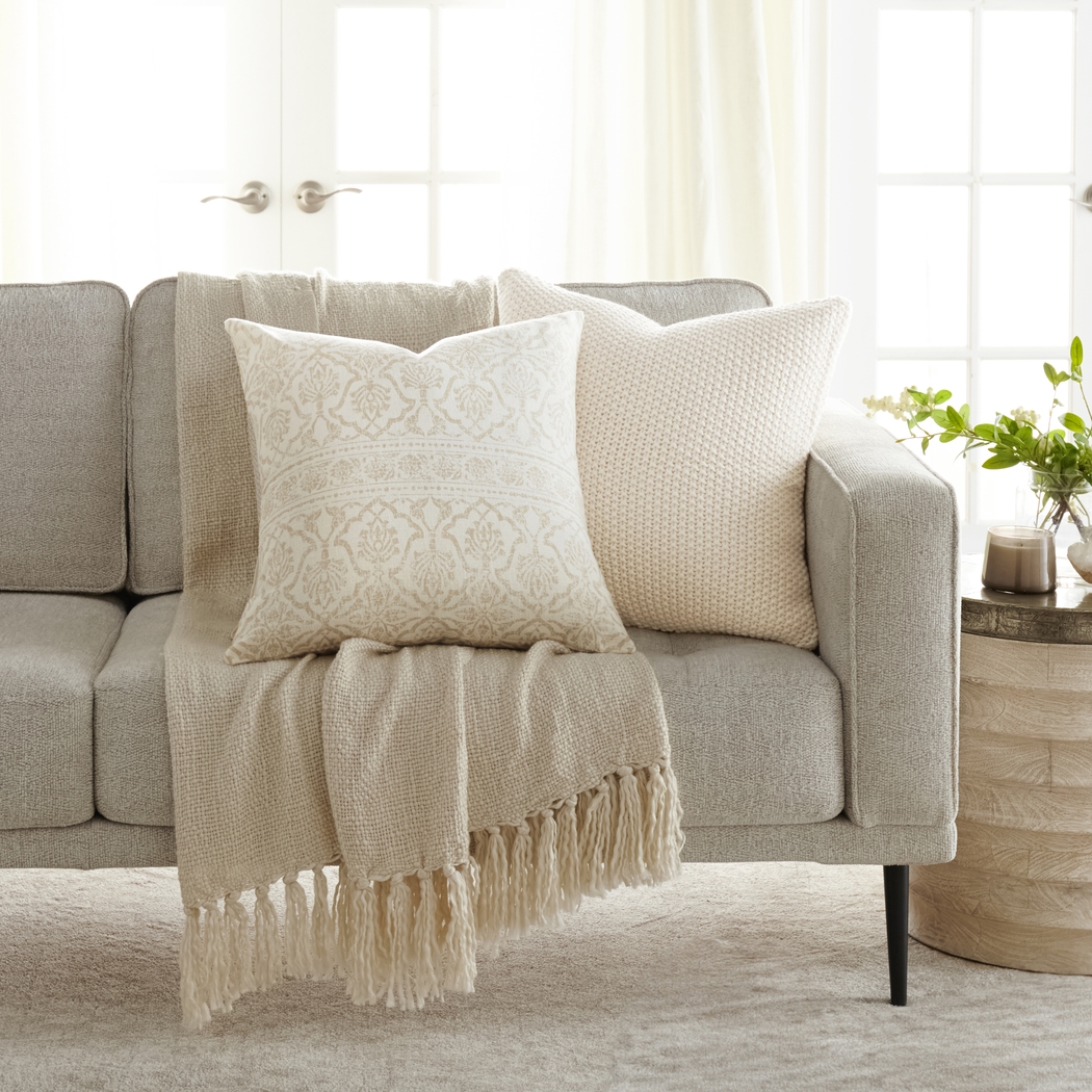 Kathleen Natural Accent Pillow Set of 2 - Thumbnail - Image 2