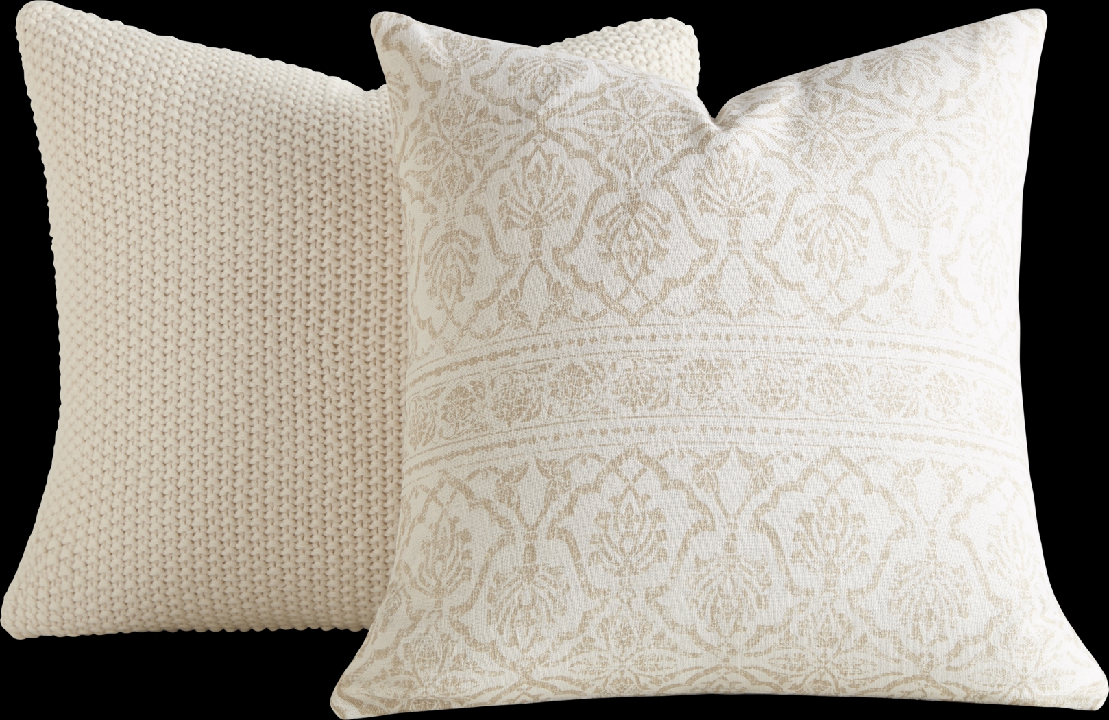 Kathleen Natural Accent Pillow Set of 2 - Thumbnail - Image 1