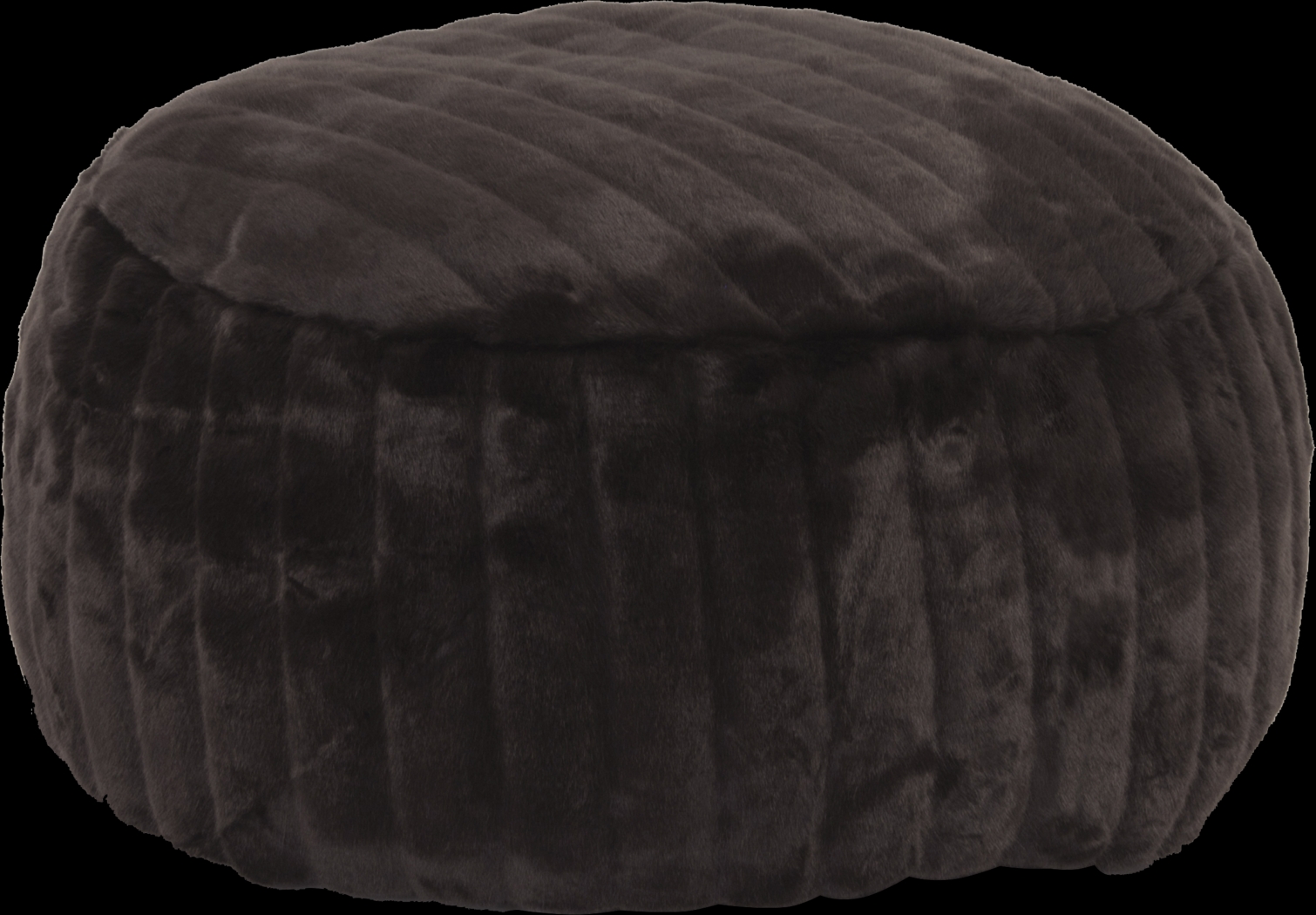 Kavan Black Pouf - Thumbnail - Image 1