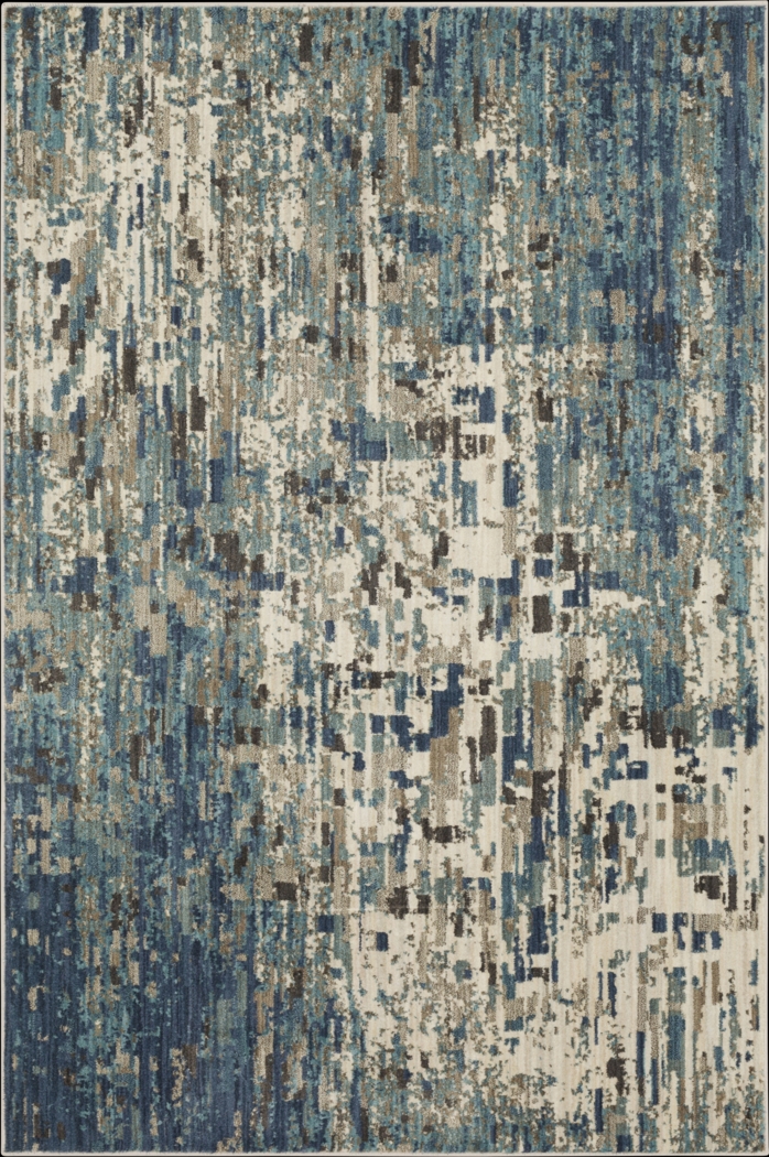 Kawanda Blue 8' x 11' Rug - Thumbnail - Image 1
