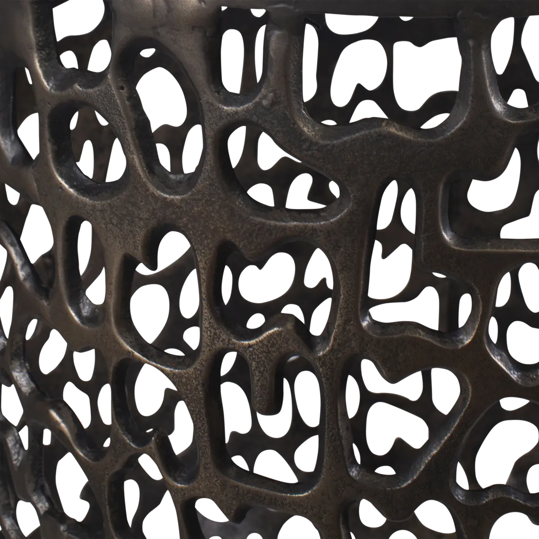 Kayafa Bronze Outdoor End Table - Thumbnail - Image 5