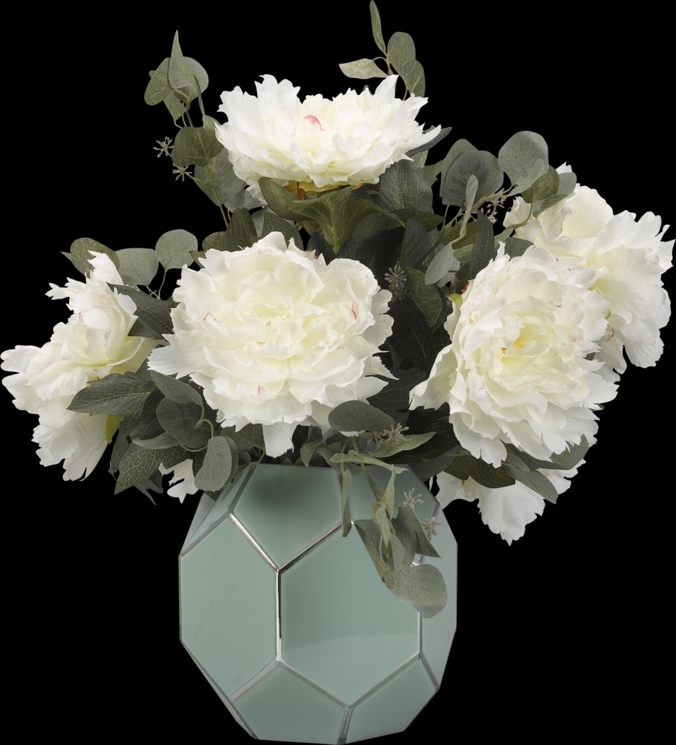 Kayce Cream Peonie Silk Flower Arrangement - Thumbnail - Image 1