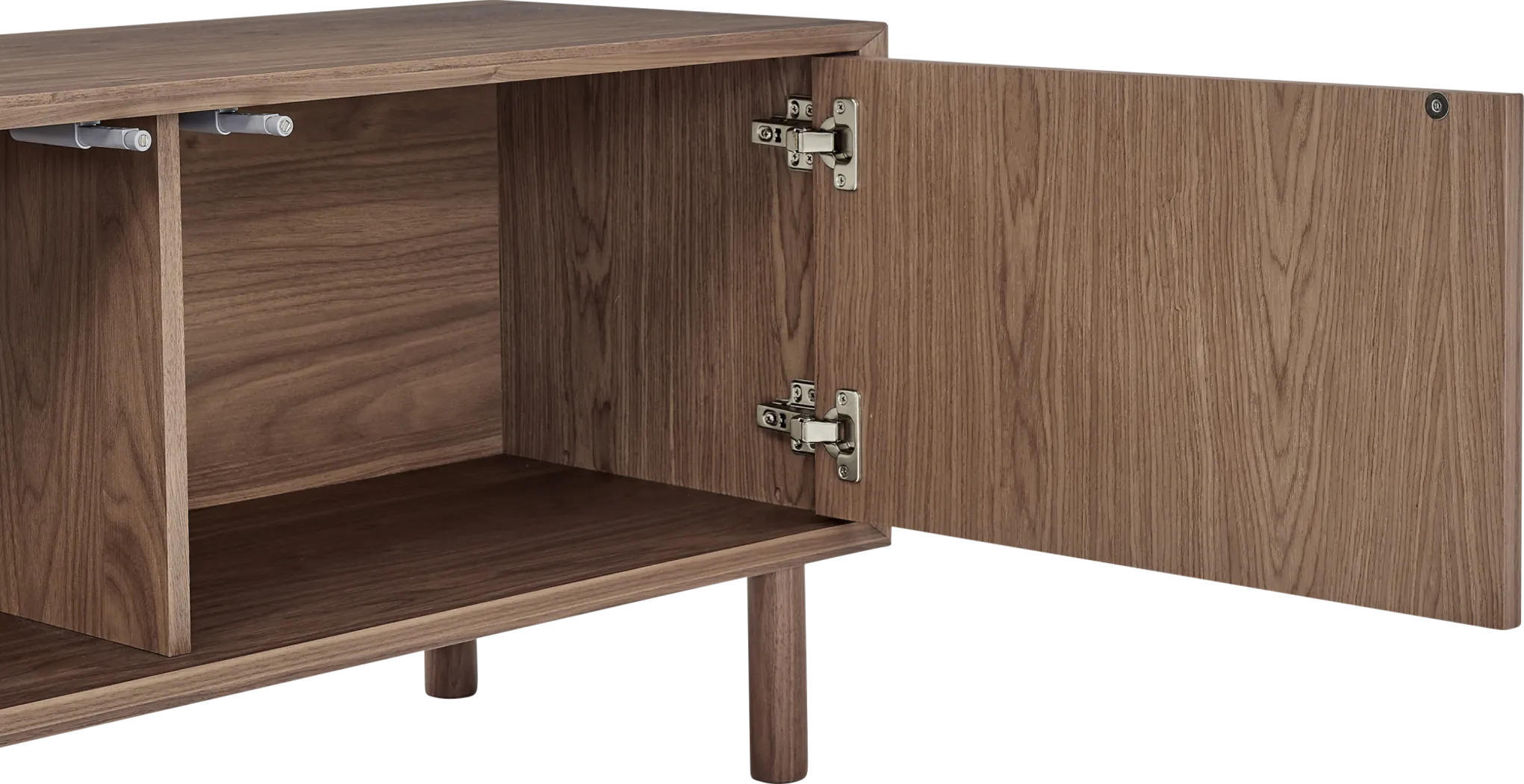 Kayla Walnut 85in. Console - Thumbnail - Image 8