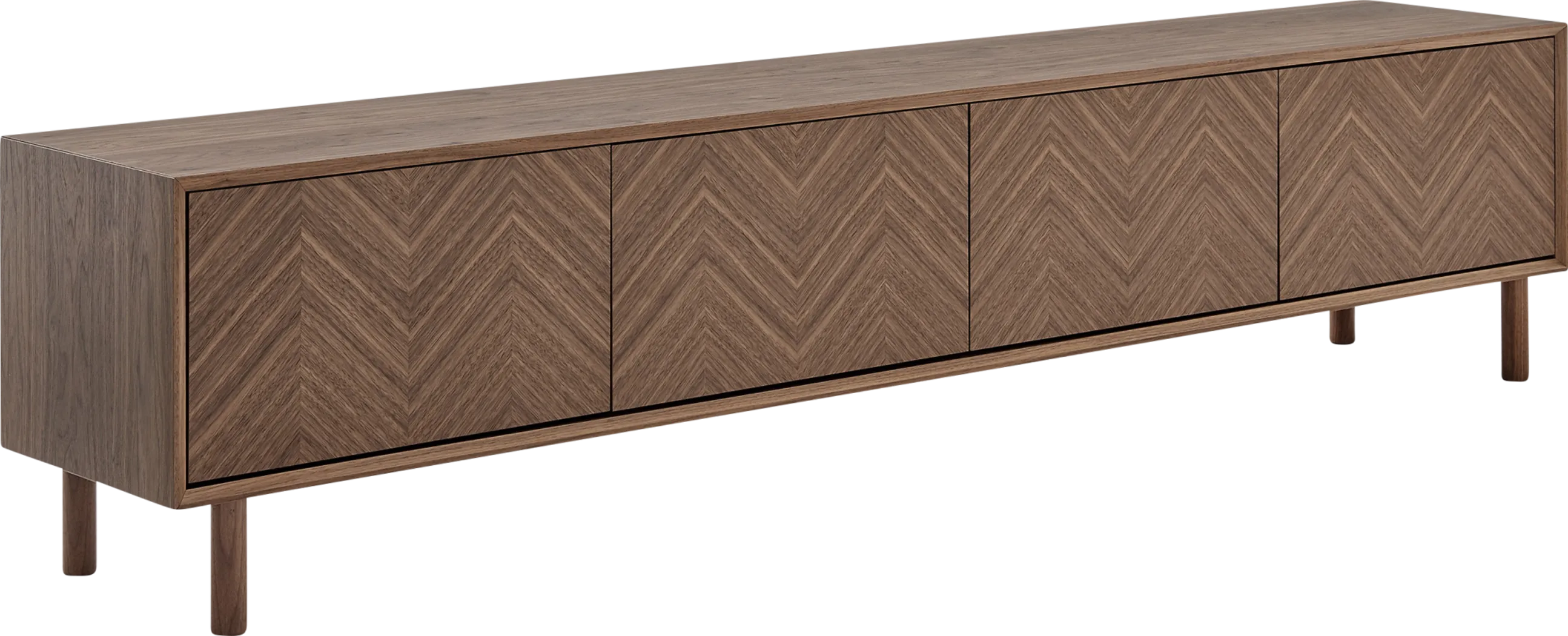 Kayla Walnut 85in. Console - Thumbnail - Image 9