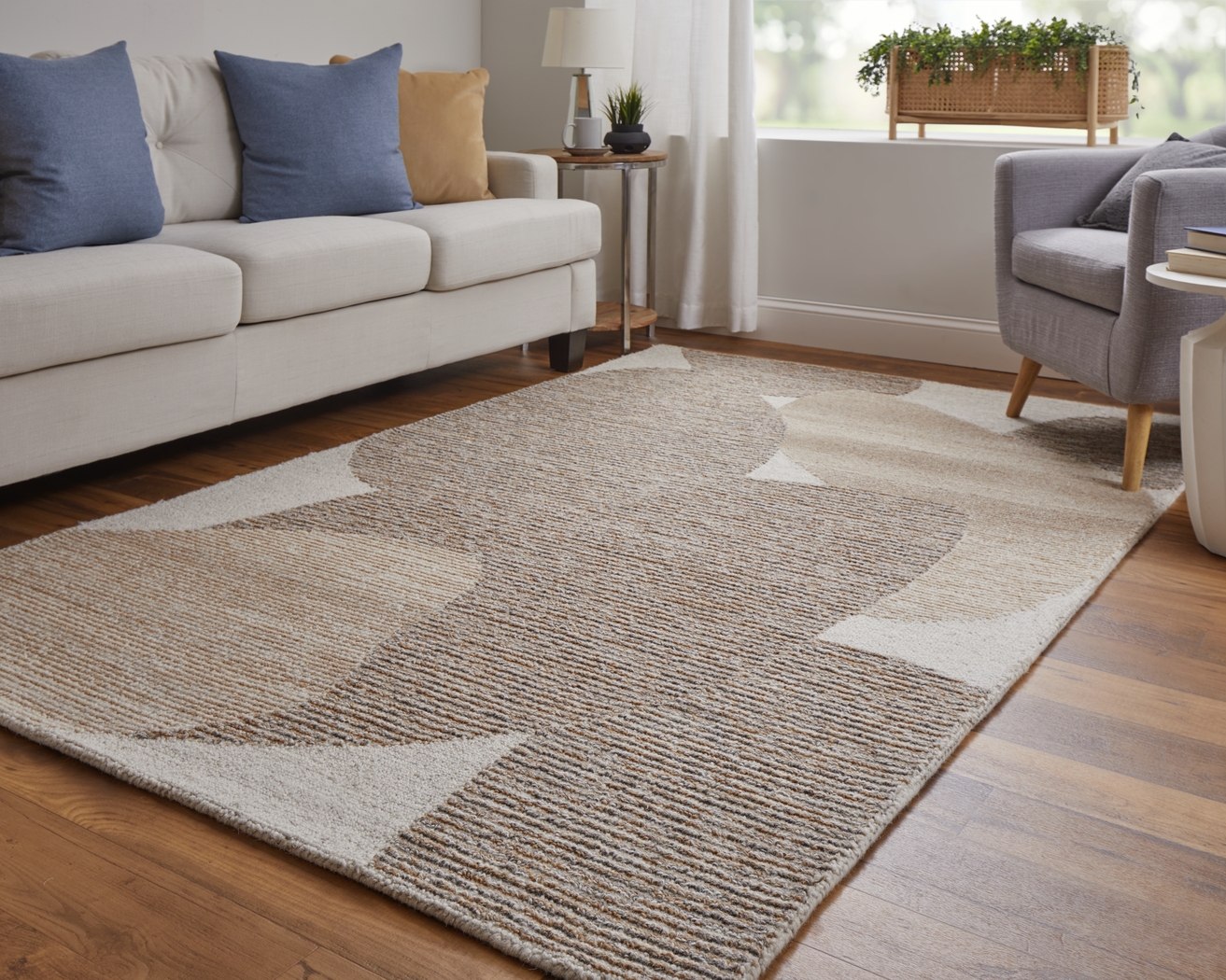 Kayode Tan 5' x 8' Rug - Thumbnail - Image 2