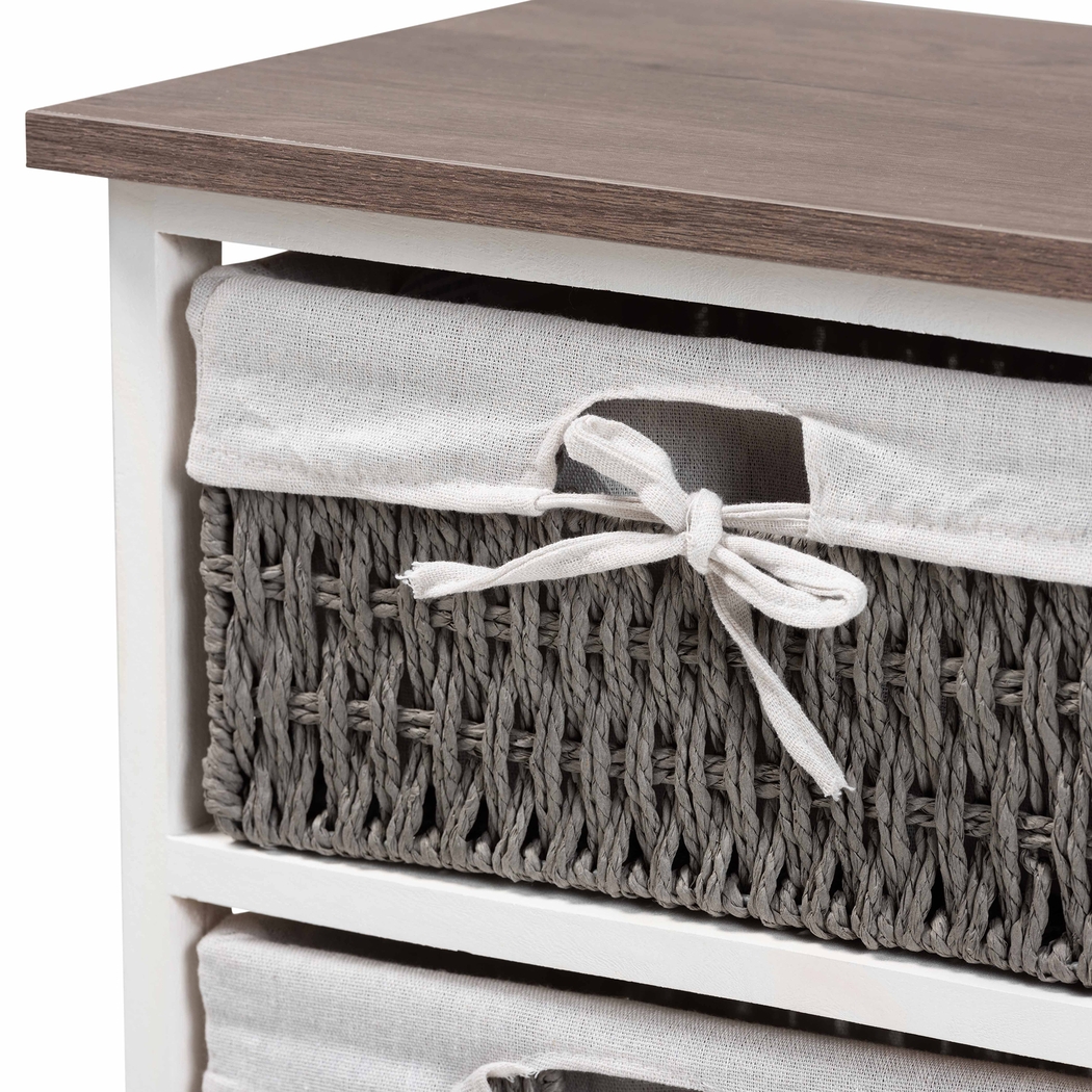 Kayoming White 3 Basket Storage Unit - Thumbnail - Image 5