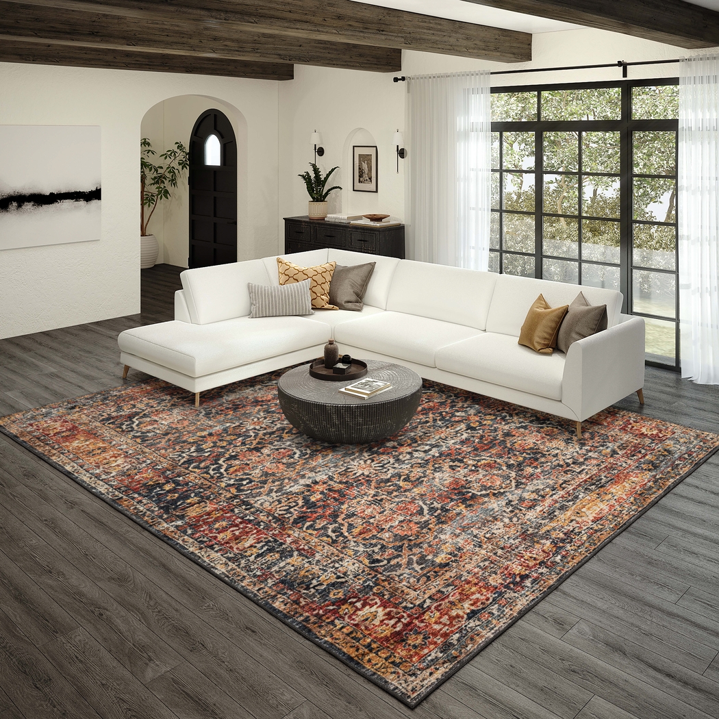 Kaypon Black/Multi 5' x 8' Rug - Thumbnail - Image 5