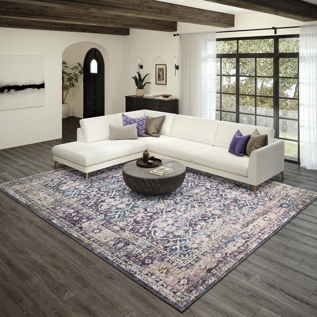 Kaypon Violet 3' x 5' Rug - Thumbnail - Image 5