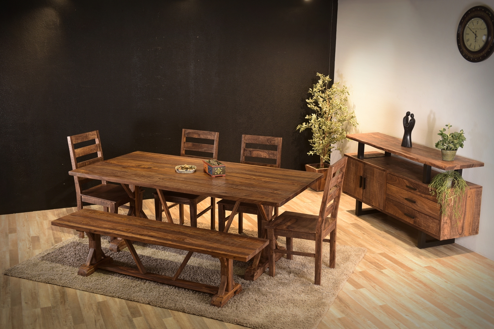 Kayton Brown Dining Table - Thumbnail - Image 7