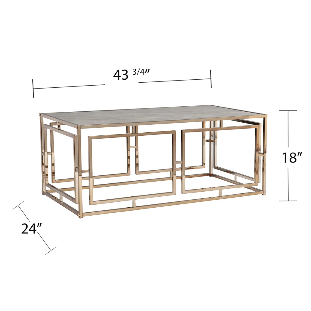 Kayview Gold Cocktail Table - Image 6