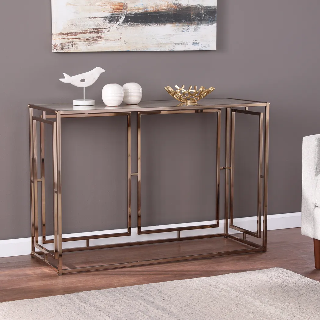 Kayview Gold Sofa Table - Image 5