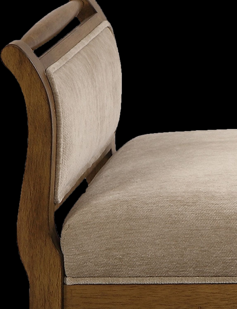 Kaywood Beige Accent Bench - Thumbnail - Image 2