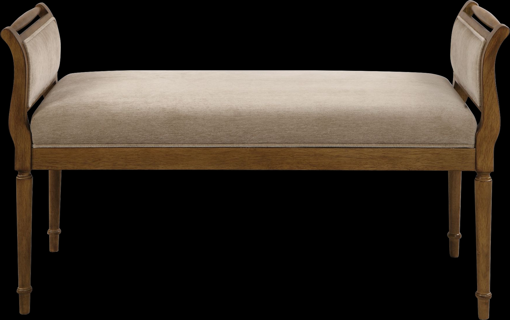Kaywood Beige Accent Bench - Thumbnail - Image 1