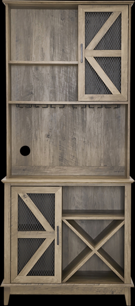 Kazia Brown Bar Cabinet - Thumbnail - Image 2