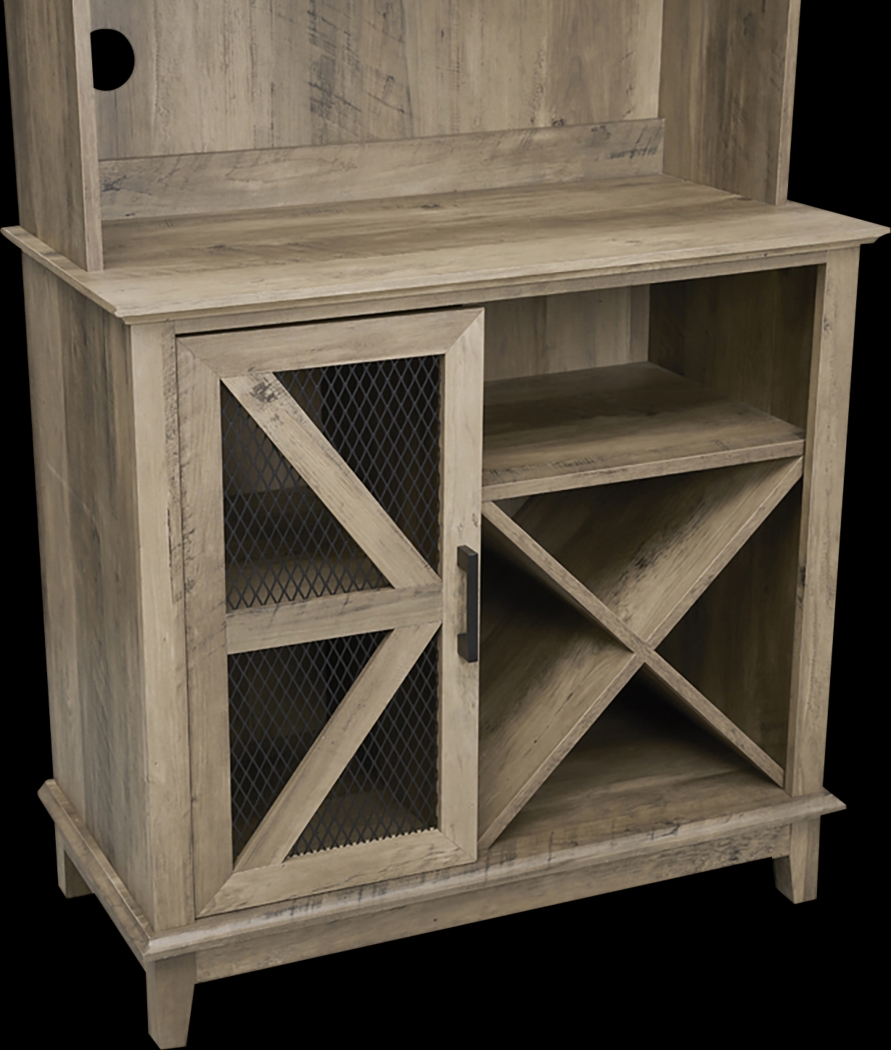 Kazia Brown Bar Cabinet - Thumbnail - Image 7