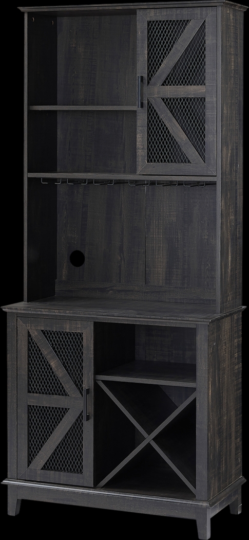 Kazia Charcoal Bar Cabinet - Thumbnail - Image 2
