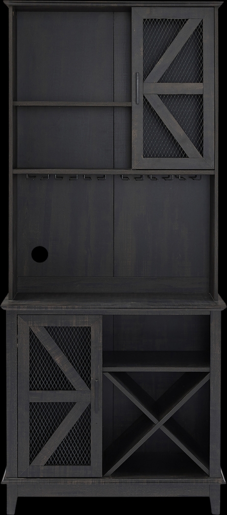 Kazia Charcoal Bar Cabinet - Thumbnail - Image 3