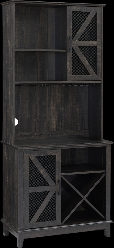 Kazia Charcoal Bar Cabinet - Thumbnail - Image 1