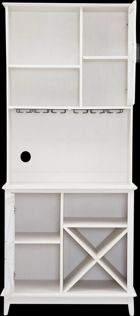 Kazia White Bar Cabinet - Thumbnail - Image 3