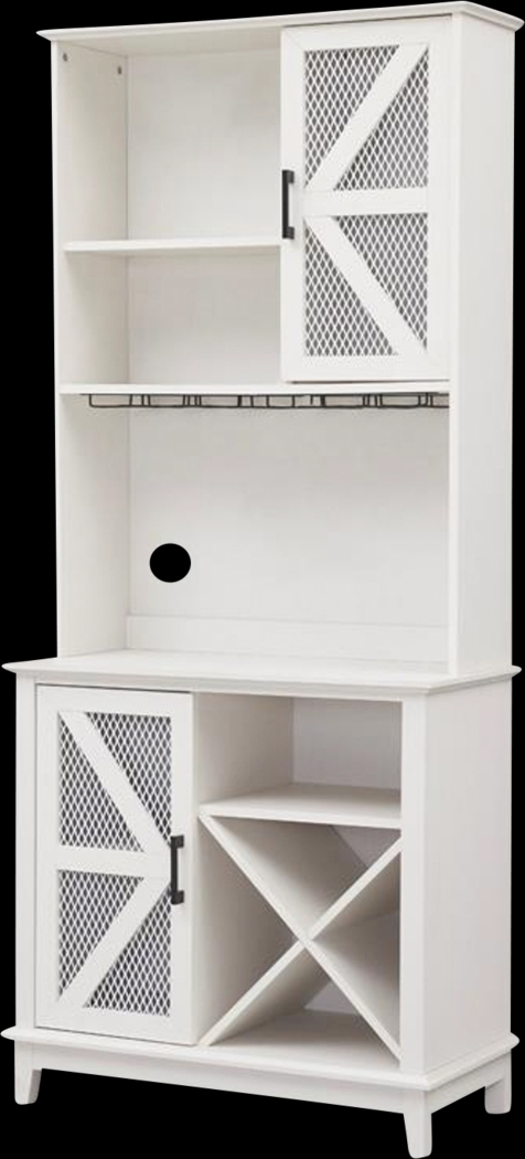 Kazia White Bar Cabinet - Thumbnail - Image 4