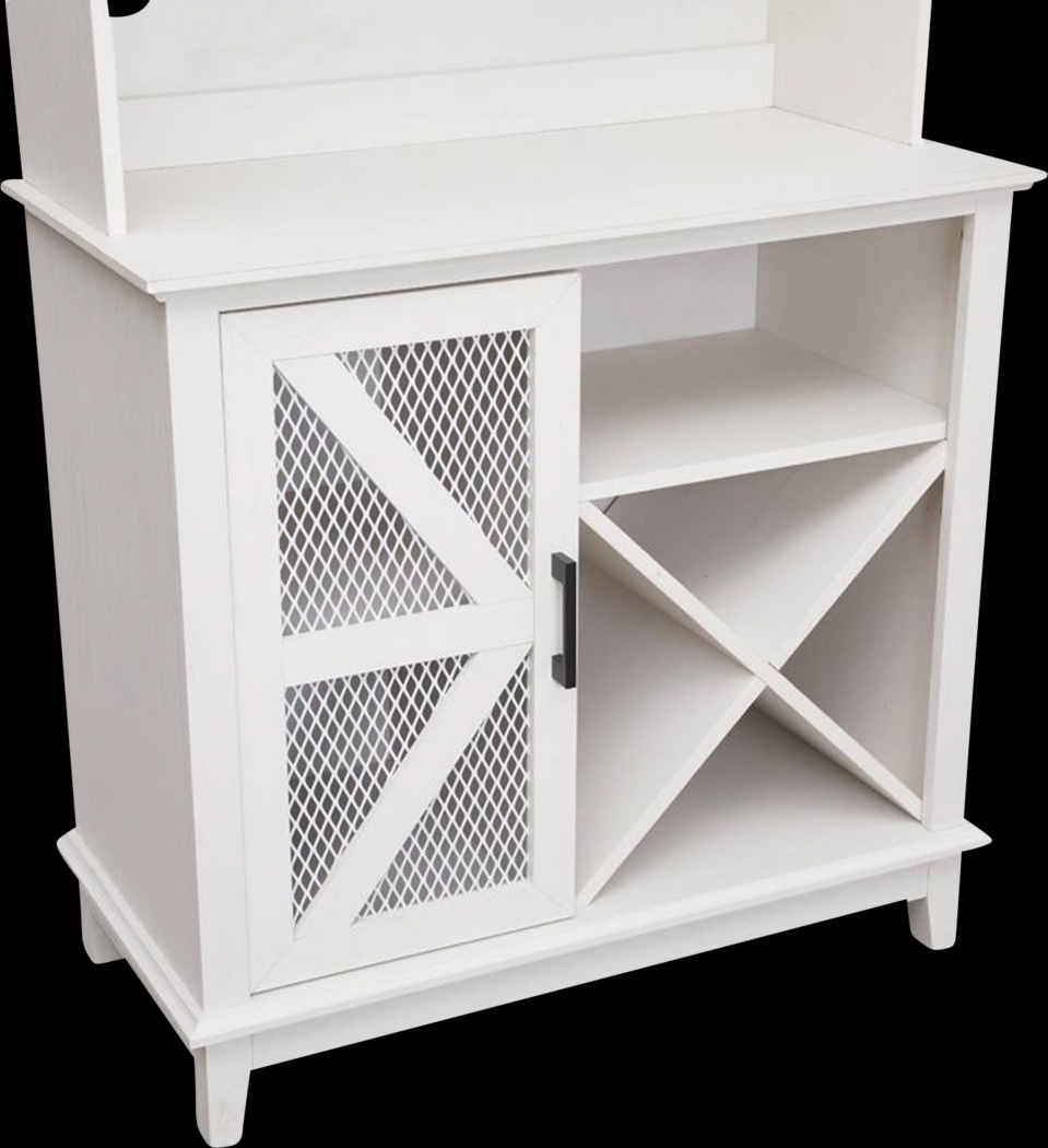 Kazia White Bar Cabinet - Thumbnail - Image 7